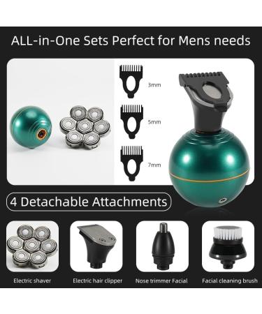 Head Shavers for Bald Men - 4 in 1 Electric Shaver & Hair Clipper | USB Rechargeable 7 Blade Grooming Kit - Buy Online on GoSupps.com