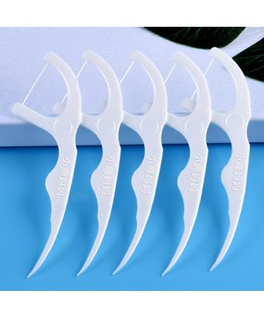 Buy 50/100 Dental Floss Picks & Toothpick Sticks - Interdental Brushes for Healthy Teeth | Free International Shipping - Buy Online on GoSupps.com