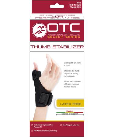 OTC Flexible Stay Select Series Thumb Stabilizer - Black Left Hand Small | International Shipping Available - Buy Online on GoSupps.com