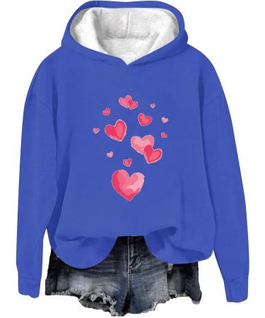 oelaio 2024 Valentines Day Shirts for Women Cute Love Heart Graphic Tees Casual Loose Long Sleeve Round Neck Pullover Tops - Buy Online on GoSupps.com