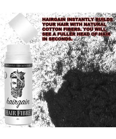 HairGain Hair Fibre 28g Bottle - Conceals Thinning Hair Instantly - Natural Hair Building Fibre Thickener for Men & Women - Dark Blonde - Buy Online on GoSupps.com