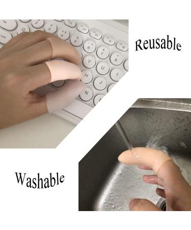 Silicone Finger Protectors 12pcs | Finger Cots for Trigger Finger, Arthritis, Blisters & Pain Relief | Beige Gel Finger Guard - Buy Online on GoSupps.com