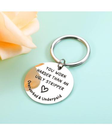 STVK Employee Appreciation Keychain: Funny Thank You Gift for Coworkers - Farewell, Retirement, Inspirational Gifts for Him/Her - Buy Online on GoSupps.com