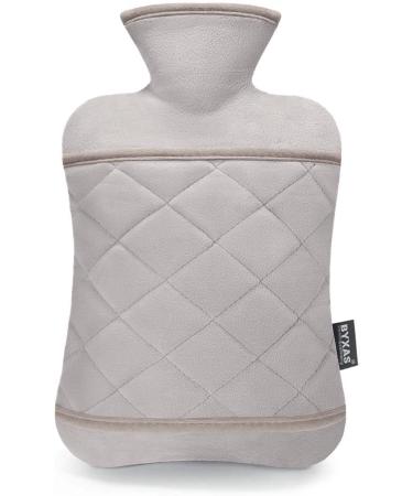 BYXAS Hot Water Bottle 2.0L BPA Free PVC with Hand Pocket Cover - Grey - Buy Online on GoSupps.com