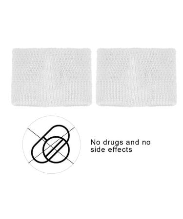 Agatige Anti-Nausea Acupressure Wristbands - 1 Pair | Motion Sickness Bands for Car, Boat, Flying | Sea Bands for Dizziness, Vomiting Relief - White - Buy Online on GoSupps.com