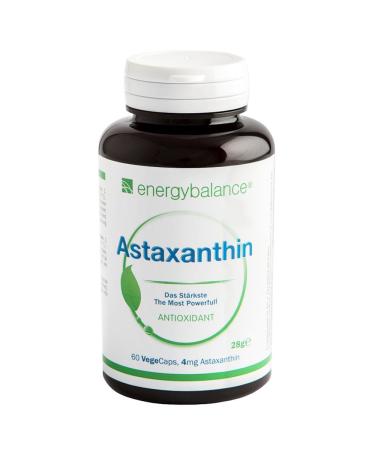 Astaxanthin - Haematococcus algae - with lutein beta -carotene betacyanine and bio -vitamin E - vegan - antioxidant - of course 4mg - no preservatives - 60 Vegecaps