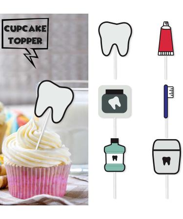 S-Cp-0053 Ice Cream Fruit Dessert Cupcake Topper Colorful Glitter Happy Birthday Sensory Pop Game Theme Decor Supplies Baby Shower Boys Girls Birthday Party Decorations - Buy Online on GoSupps.com