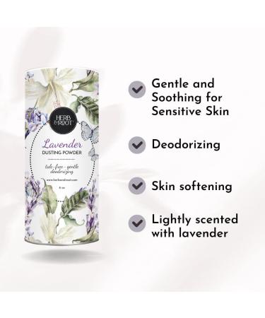Lavender Talc Free Dusting Powders Made with Arrowroot Soothing Oats zinc and Magnesium. Free of Baking Soda. for Chafing deodorizing Sweating - Buy Online on GoSupps.com