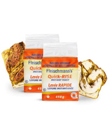 Fleischmann s Quick-Rise Instant Yeast Bread Mixes One Rest and Rise Bakery Format 2 x 450-gram brick