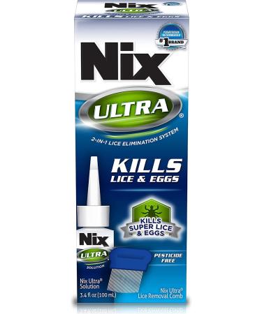 Nix Ultra 2-in-1 Lice Treatment - 3.4 oz, Pack of 2