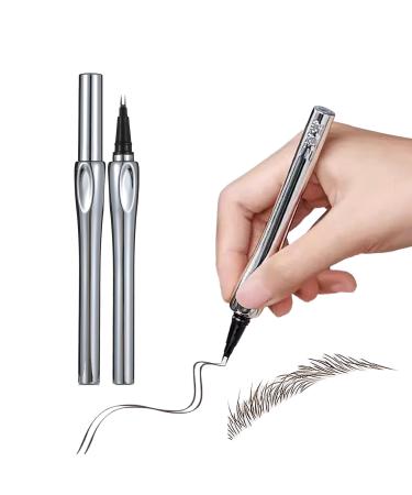 LXZJJM Bifurcated Water Eyebrow Pencil Liquid Eyebrow Pen Waterproof Brow Pen with Micro-Fork Tip Creates Natural Looking Brows Effortlessly (#03 Dark Brown)
