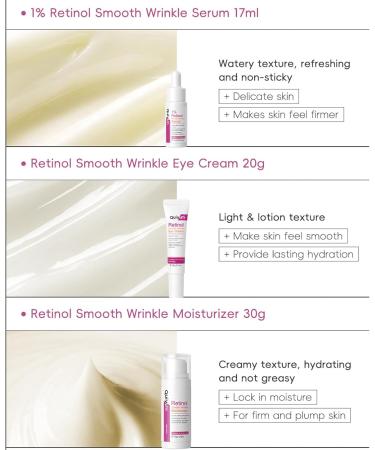 Retinol Skin Care Set for Women Anti Aging Skin Care Set with Facial Cleanser Toner Serum Retinol Moisturizer Eye Cream to Reduce Dark Circles - Buy Online on GoSupps.com