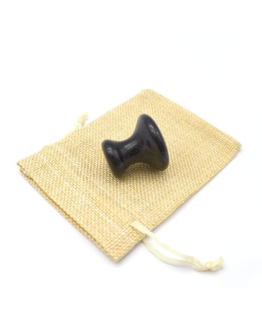 Jade Guasha Facial Massage Tool | Black Obsidian Gua Sha Stone for Anti-Cellulite Skincare - Buy Online on GoSupps.com