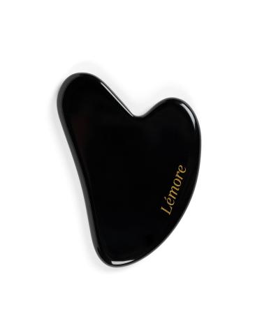 Beauty Gua Sha Facial & Acupressure Massage Tool - Natural Anti-Aging Solution for Women & Men - for Face Neck & Body - Obsidian Gua Sha Tool