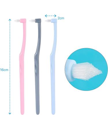 Dhweku Soft Bullet Tuft Toothbrush Set - 6 Interspace Brushes for Orthodontic Bridges & Detailed Cleaning - Buy Online on GoSupps.com