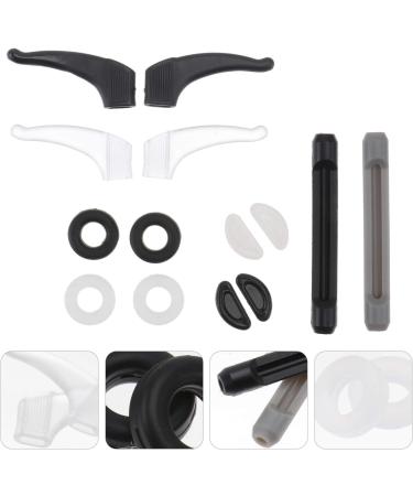 Minkissy Silicone Glasses Bracket Holder Set - Anti-Slip Ear Hooks for Sunglasses | Comfort & Style - Black & White - Buy Online on GoSupps.com