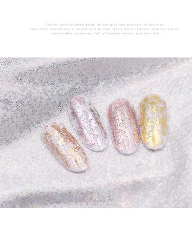 BornBeauty 7 Colors Rose Gold Nail Foils Starry Sky Glitter Transfer Stickers - Holographic Nail Art Tips - Buy Online on GoSupps.com