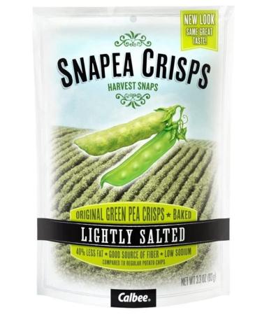 Harvest Snaps Snapea Crisps Lightly Salted - Pack of 3 3.3 Oz. Ea. Salted 3.3 Ounce (Pack of 3)
