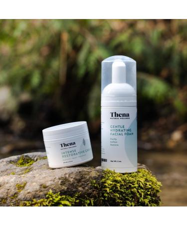 Intense Restorative Face Cream for Dry Skin | Organic Natural Moisturizer | Travel Size Fragrance-Free | Thena RESTORE Collection - Buy Online on GoSupps.com