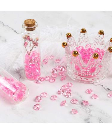 OUTUXED 1500pcs Pink Diamonds 0.3 (8mm) Crystal Gems - Party Decor Vase Filler Wedding Bridal Shower Scattering - Buy Online on GoSupps.com