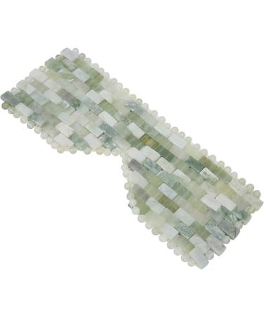 Verdant Touch Jadestone Eye Mask - Natural Facial Massage Device for Relaxation & Eye Care | Calms Tiredness & Reduces Stress - Buy Online on GoSupps.com