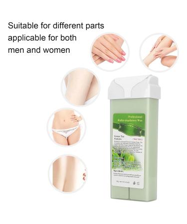 Professional Hair Removal Wax Cartridge - 100g Roll-On Depilatory Wax with Green Tea for Smooth Skin | International Shipping Available - Buy Online on GoSupps.com