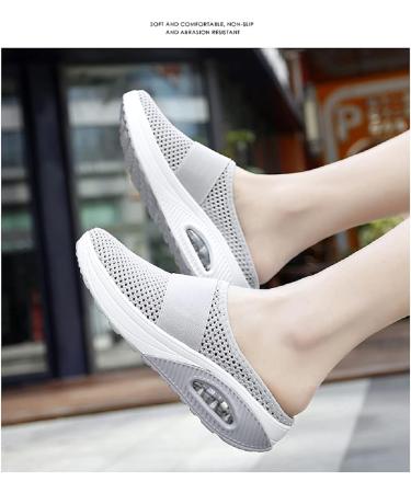 Sevensmz Women's Air Cushion Slip-On Walking Shoes - Orthopedic Diabetic Shoes - Size 38 Blue - Buy Online on GoSupps.com