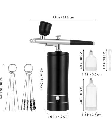 Beaupretty 1 Set Air Brush for Barber Airbrush Kit Airbrush Makeup Air Brush for Nails Air Brush Kit Airbrush Paint Kit Cordless Airbrush Spray Nail Airbrush Aluminum Alloy Tool Usb Black - Buy Online on GoSupps.com