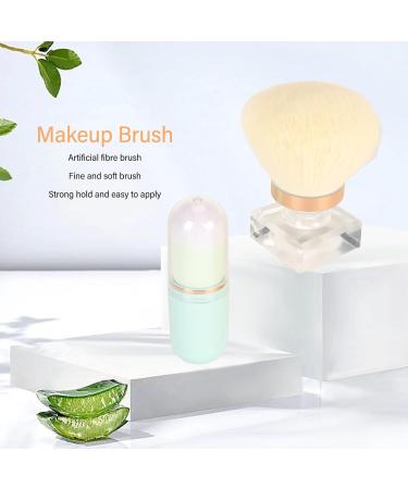 Small Capsule Makeup Brush Thickened Die Casting Round FakeBase Cosmetic Brush Travel Foundation Brush for Women Girls - Buy Online on GoSupps.com