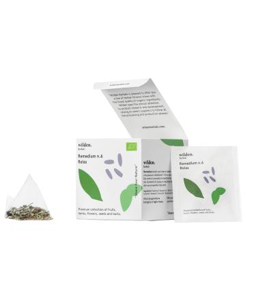 Wilden Herbals Remedium n.6 Relax - Tisane pour la Relaxation et la D tente - M lange Intense de Passiflore Thym Lavande - 10 Sachets