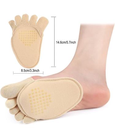 Buy Five Toes Half Socks - Anti-Slip Invisible Toe Separator Socks for Friction Relief | International Shipping - Buy Online on GoSupps.com