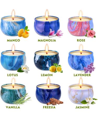 Buy Aottom Fragrance Candles Gift Set - Natural Soy Wax Aroma Candles for Christmas - 9 x 75g Aromatherapy Tealights for Women - Buy Online on GoSupps.com