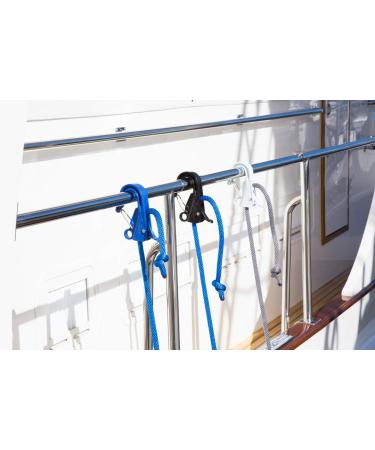 Danik Hook Marine Fender Hanger - High Strength Composite Anchor Clip - Easy to Use - Holds 500 lbs - Black - Buy Online on GoSupps.com
