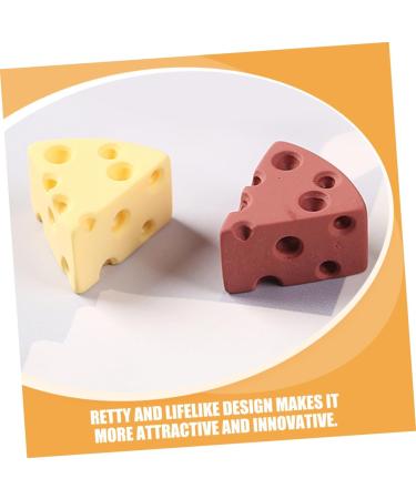 UPKOCH 25pcs decorate Kids Toy Toy cheese fake food Food small cheese phone case accessories resin game props child statue artificial food Simulation Cheese decorations 2.00X1.90X1.90CM 1 - Buy Online on GoSupps.com