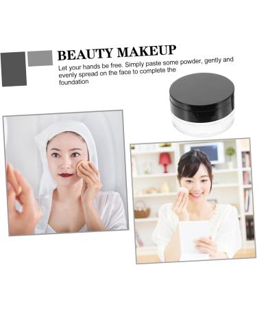 Housoutil 1 Set Loose Powder Box Powder Box Empty Powder Holder Powder Puff for Body Puff Powder Container Cream Container Travel Cream Jar Foundation Jar Powder Can Cosmetic Office Plastic - Buy Online on GoSupps.com