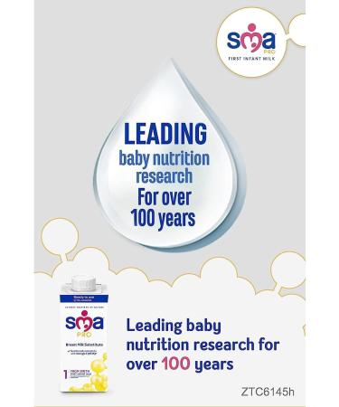 SMA PRO First Infant Baby Milk 6+ months Ready to Drink Liquid Formula 3x200ml - Buy Online on GoSupps.com