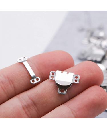 Onwon 60 Set Sewing Hooks and Eyes Closure for Trousers Skirts Dresses Bras DIY Craft - Silver/Gun Black - Buy Online on GoSupps.com
