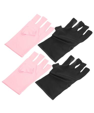 minkissy 10 Pairs Nail Gloves Pink Gloves Hand Gloves for Protection Uv Gloves Protective Gloves Fingerless Gloves for Women Uv Protection Polyester Miss Cotton Gloves Manicure - Buy Online on GoSupps.com