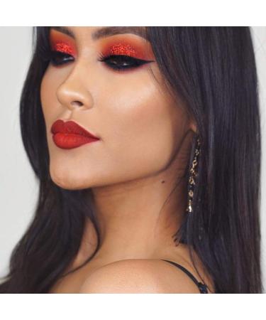 LA Splash Metallic Red Eyeshadow Powder - Crystallized Glitter for Carnival, Masquerade, Party, Holiday - Buy Online on GoSupps.com