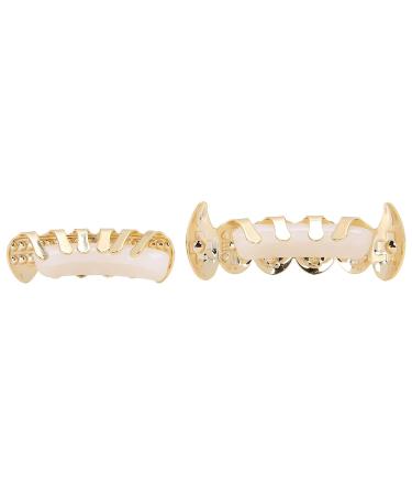 Gold Braces Set - Custom Fit Hip Hop & Punk Teeth Grillz | Metal Decoration Jewelry for Oral Care (Pink) - Buy Online on GoSupps.com