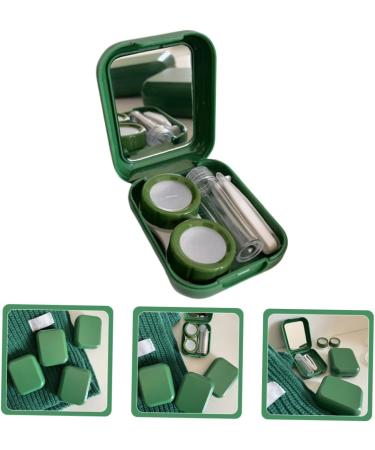Ultechnovo Glitter Contact Lens Container Set - Travel-Friendly Makeup Case & Mirror Tool for Easy Removal - Buy Online on GoSupps.com