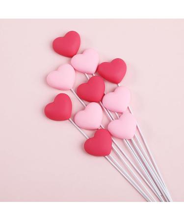 Cake Toppers 5Pcs Cake Toppers Red/Pink Heart No Odor Romantic Happy Birthday Cake Decoration for Festival Cupcake Toppers Cupcake Toppers - Buy Online on GoSupps.com