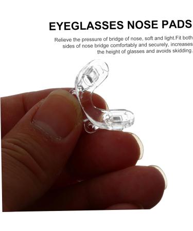 Shop Soft Silicone Nose Pads for Glasses | 5 Pairs of Clear U-Form Mini Nose Pads | Slipproof Pebble Gel for Comfort - Buy Online on GoSupps.com