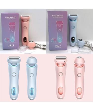 Duskofficial Razor Dusk Official Electric Razor The Glide Pro 3.0 Premium Shaver 2 in 1 Electric Waterproof Shaver Razors for Women Ipx7 Wet & Dry for Leg Arm Underarm Pubic Area (Blue) - Buy Online on GoSupps.com