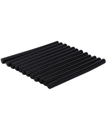 12PCs Professional Hair Extension Sticks - Keratin Glue Adhesive for Wig Styling | Hot Melt Bonding Tool (Black) - Buy Online on GoSupps.com