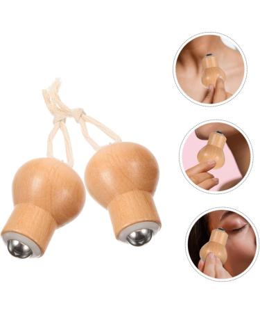 minkissy 8 Pcs Massager Bulbs Tool Walker Face Puffiness Roller Massage Roller for Face Eye Roller Face Roller for Women Wooden Massage Roller Face Massage Rollers Eyes Light Bulb Beech 5.00X4.00X2.00CMx4pcs As Shownx4pcs - Buy Online on GoSupps.com