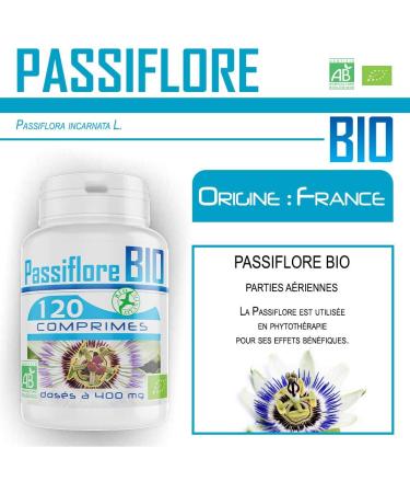 Passionflower Organic - 400 mg - 120 Tablets - Buy Online on GoSupps.com
