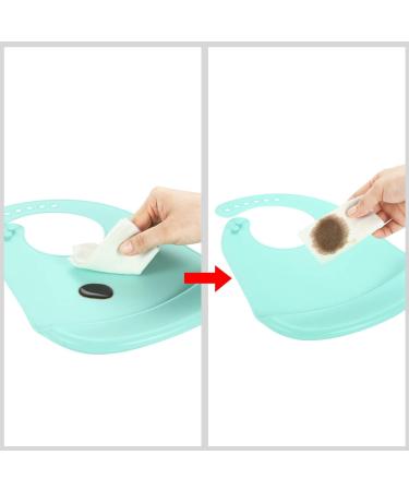 PandaEar Silicone Baby Bibs Set - Blue/Purple/Grey (3 Pack) | Ultra Thin & Lightweight | for Babies & Toddlers 10-72 months - Buy Online on GoSupps.com