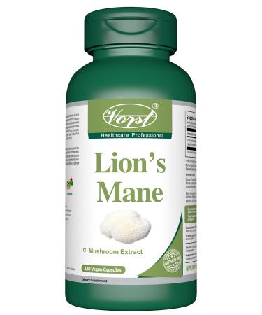 VORST Lion's Mane Mushroom Extract Supplement 1000mg Per Serving 120 Vegan Capsules | Supplement for Cognitive & Mental Health | Nootropic | NON-GMO | Powder Pills | 1 Bottle 120 count (Pack of 1)