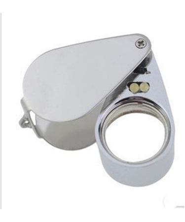 Magnifying Glasses for Hobbies Reading Magnifier 30 Times Pocket Magnifying Glass with LED Auxiliary Light Handheld Section Textile Jewelry Identification Vision